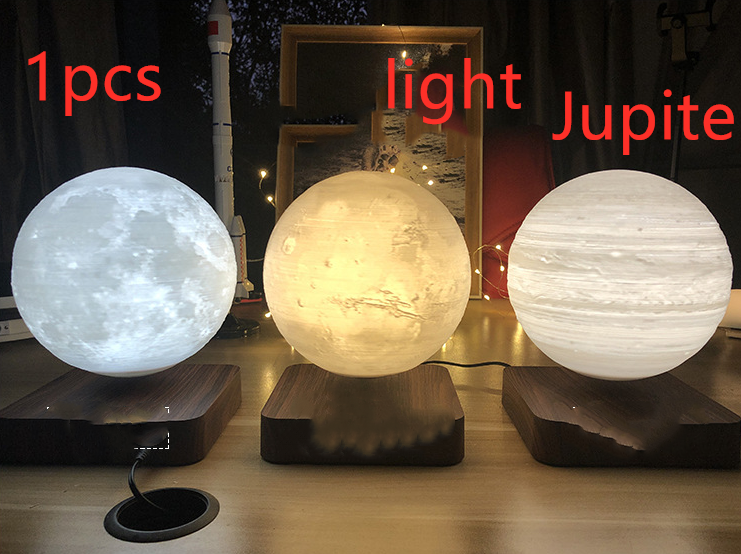 Magnetic levitation table lamp: moon