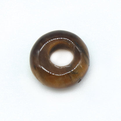 Natural abacus crystal agate jade with 5x10mm hole 4mm circle