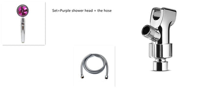 360 degree rotatable shower head with water saving flow function, with small fan