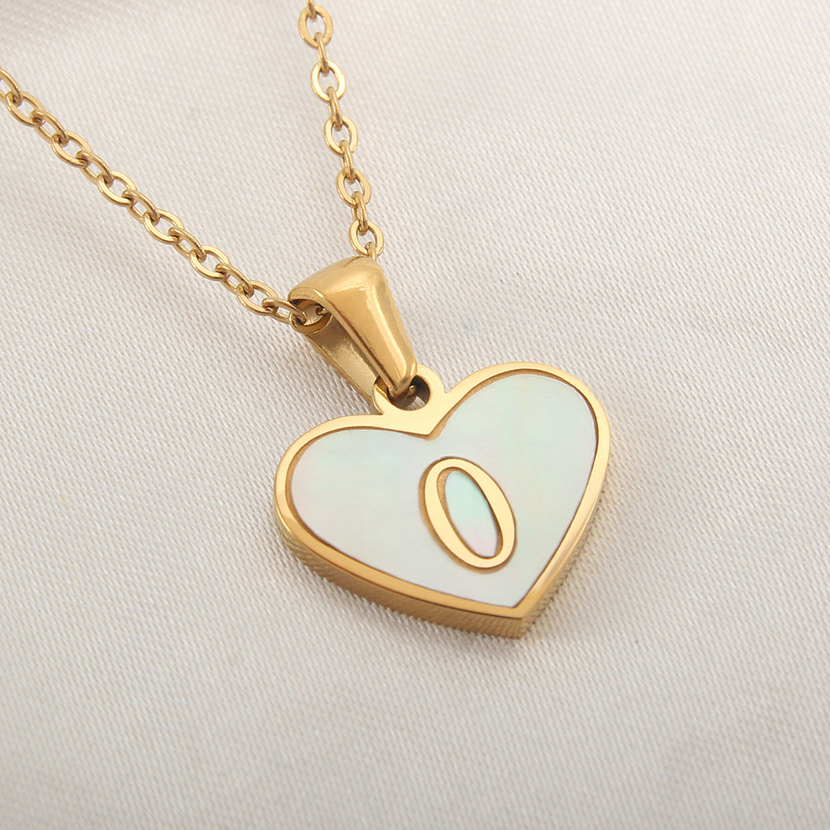 Heart necklace for women, jewelry for Valentine's day, various letters