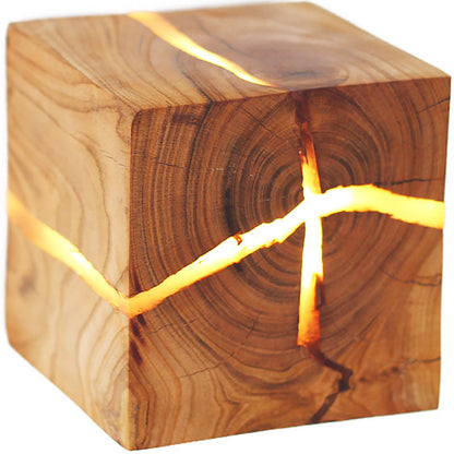 Scandinavian Style Solid Log Wall Light Fixture