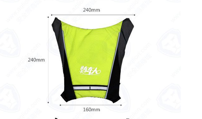 Rechargeable reflective vest with LED lights