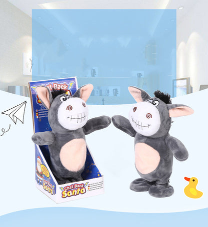 Electronic robots various animals donkey piglet with remote control for children plush toy Talking / walking / singing