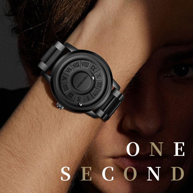 Lige Cool Magnetic Suspension Watch: Men's Black Technology, Creative Personality.