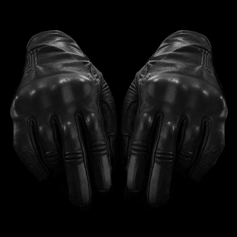 Motorcycle leather gloves.