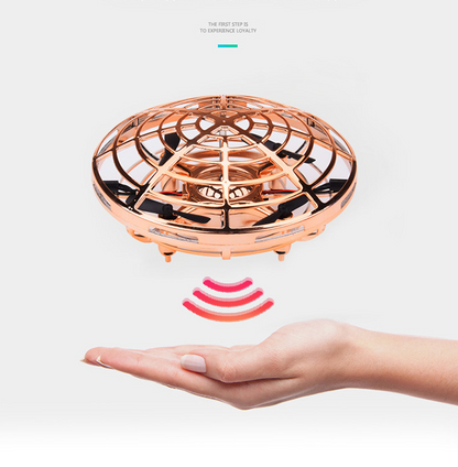 Gesture induction flying saucer