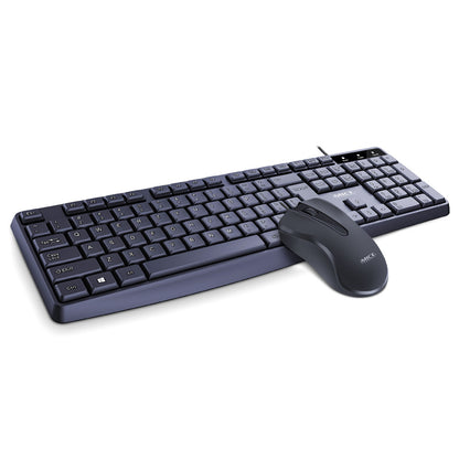 KM-520 Wired Keyboard And Mouse Set Home Office 104 Keys Plug And Play