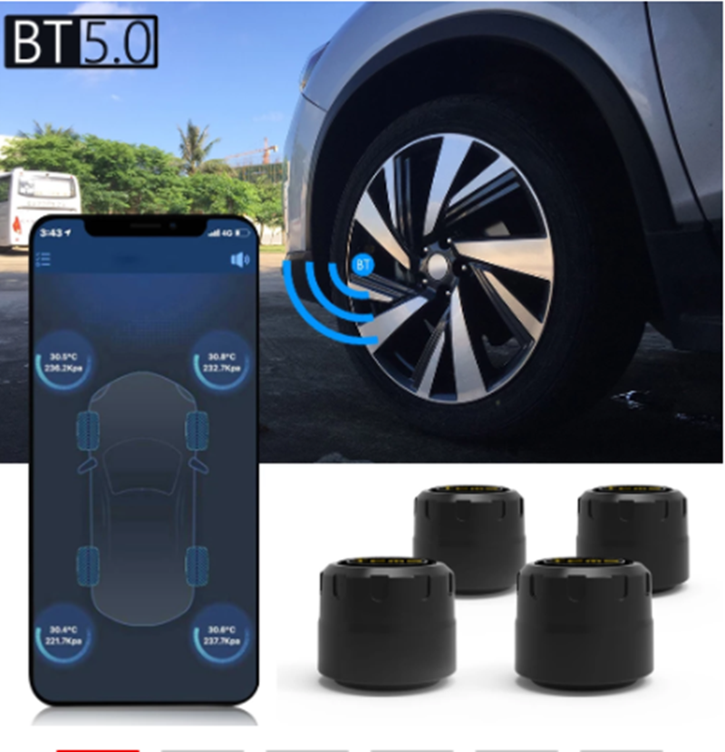 Wireless Tire Pressure Monitoring System TPMS Automobile Tire Pressure Detector