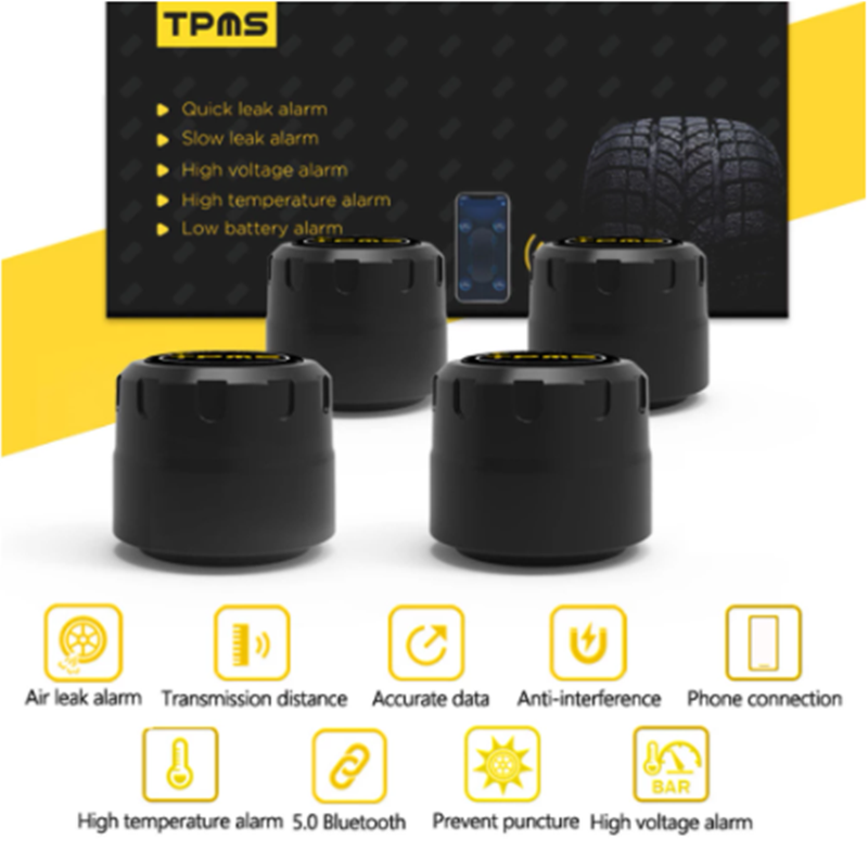 Wireless Tire Pressure Monitoring System TPMS Automobile Tire Pressure Detector