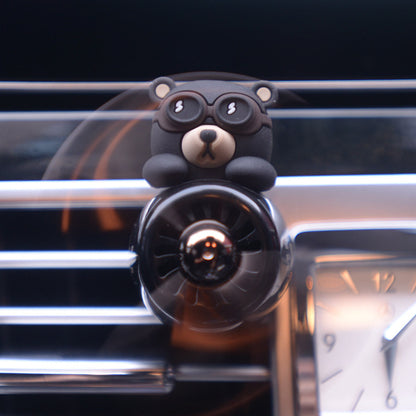 Aviator Bears: Car Air Outlet Aromatherapy Ornaments