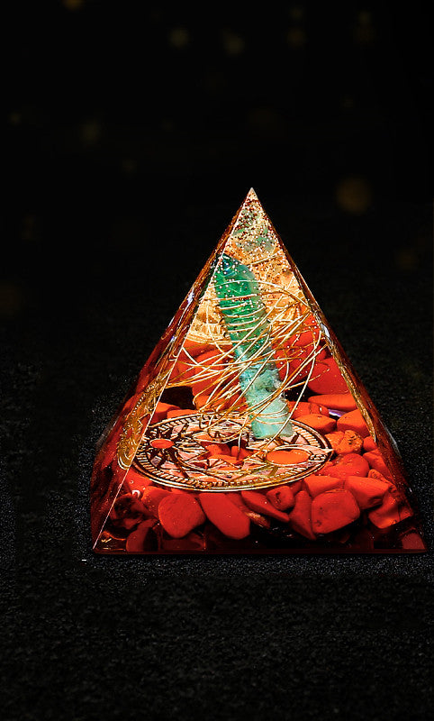 Natural Crystal Pyramid Ornaments, Transfers Happy Spiritual Ogan, High Frequency Healing Energy Towers