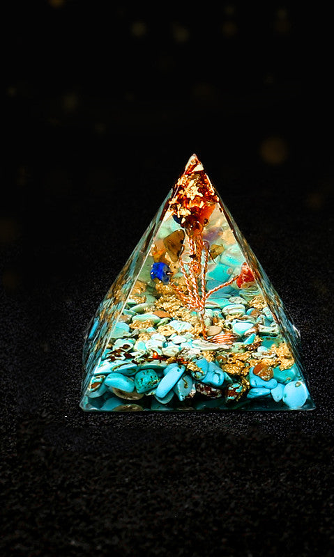 Natural Crystal Pyramid Ornaments, Transfers Happy Spiritual Ogan, High Frequency Healing Energy Towers