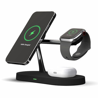 Multifunctional five-in-one magnetic wireless 15W fast charging station