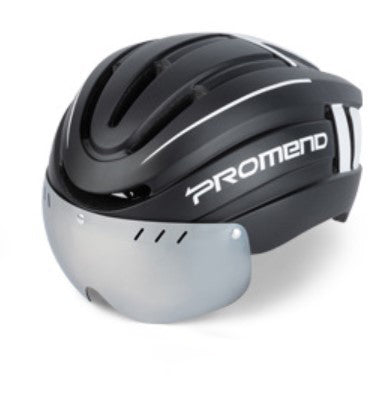 Mountain bike helmet with LED