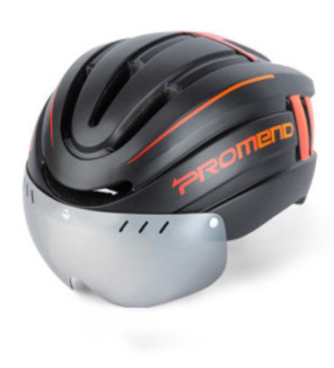 Mountain bike helmet with LED