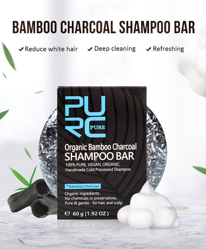 Hand extracted soap shampoo bamboo charcoal shampoo soap