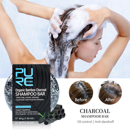 Hand extracted soap shampoo bamboo charcoal shampoo soap