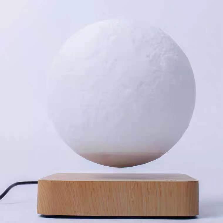 Magnetic levitation table lamp: moon