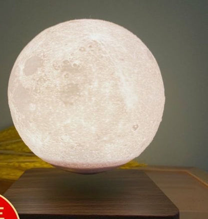 Magnetic levitation table lamp: moon