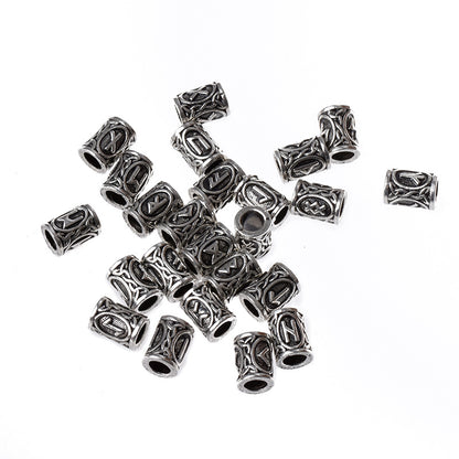 Vintage Nordic Alphabet Runes Diy Beads