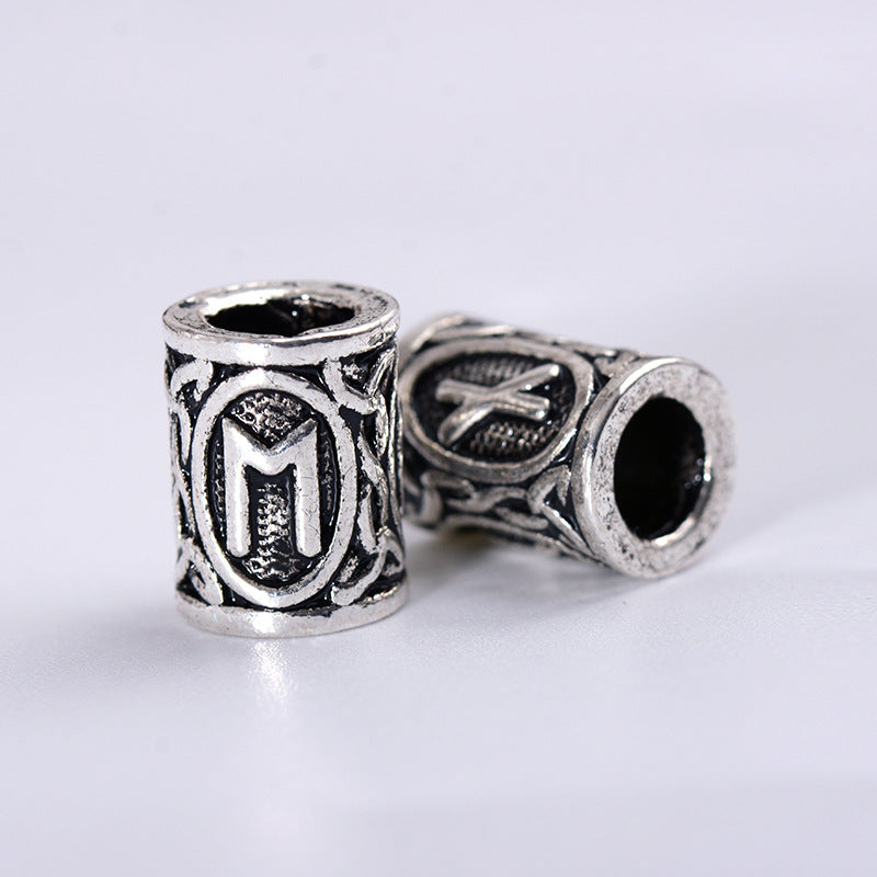 Vintage Nordic Alphabet Runes Diy Beads