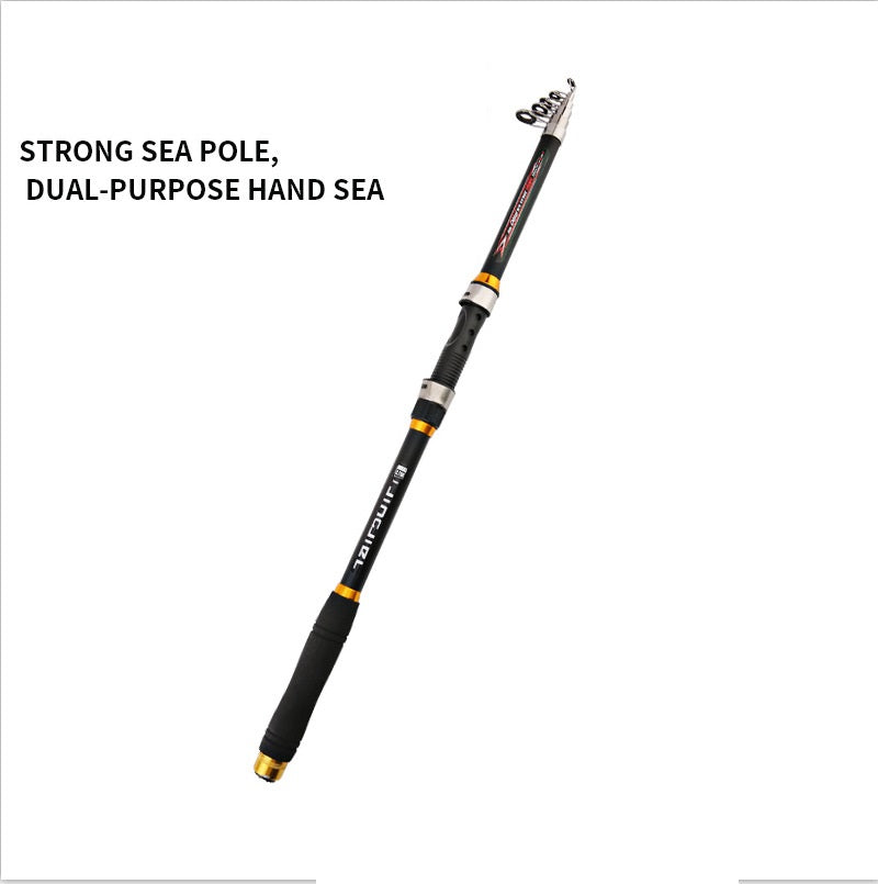 Telescopic Carp Fishing Rod: 2.1M - 3.6M, FRP Carbon Fiber, Feeder Design