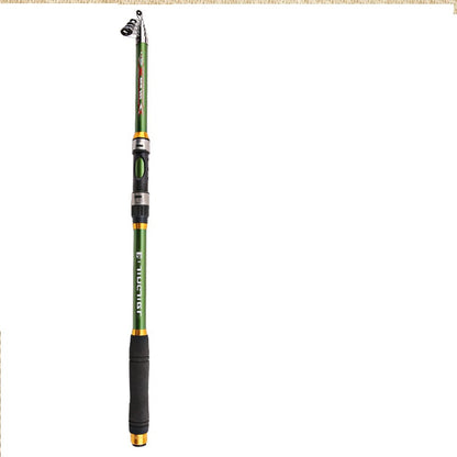 Telescopic Carp Fishing Rod: 2.1M - 3.6M, FRP Carbon Fiber, Feeder Design