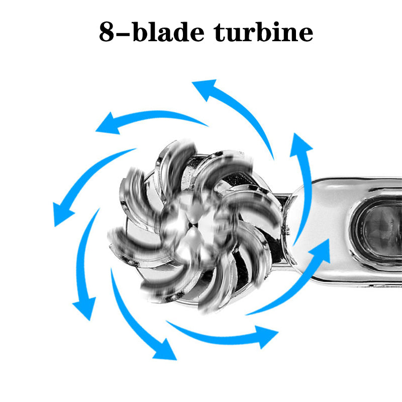 2Pcs Wind Energy Car DRL Strip: No Power needed