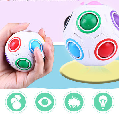 Anti-stress cube rainbow ball, Puzzle, toy for children