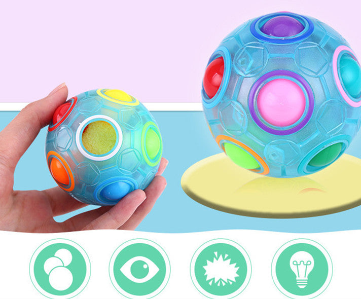 Anti-stress cube rainbow ball, Puzzle, toy for children