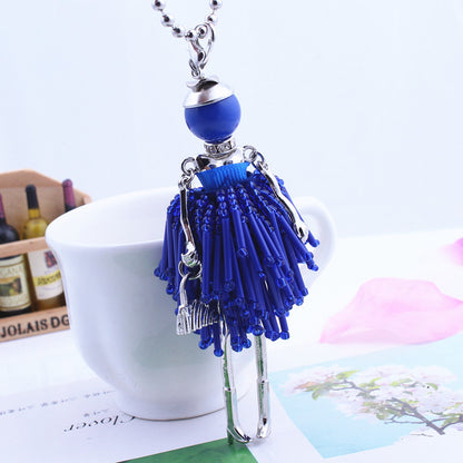 Long neck chain with Little Girl figure pendant