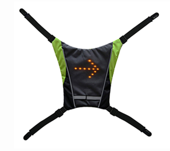 Rechargeable reflective vest with LED lights