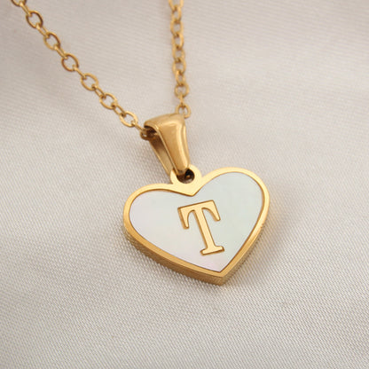 Heart necklace for women, jewelry for Valentine's day, various letters