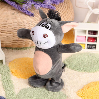 Electronic robots various animals donkey piglet with remote control for children plush toy Talking / walking / singing