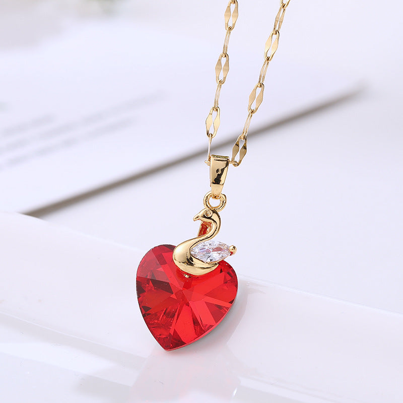 Gold-plated necklace Heart of the Sea