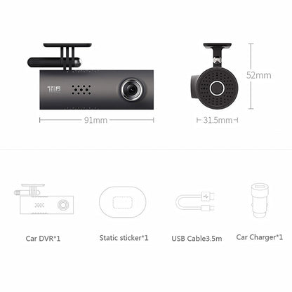 Car Dash Cam: Smart WiFi, 1080P FHD, Night Vision, G-Sensor