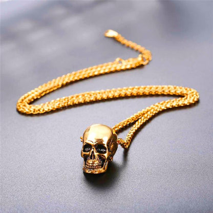 Stainless Steel Skull Necklace