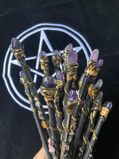 Amethyst Element Vitality Fairy Stick Ritual Props