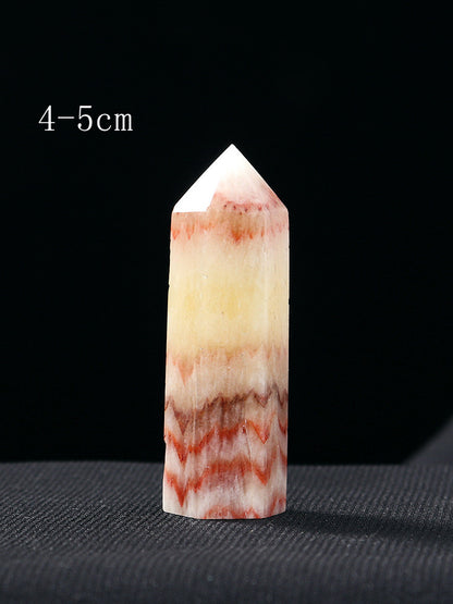 Natural Crystal Pillar Hexagonal Raw Stone Energy Household Decoration