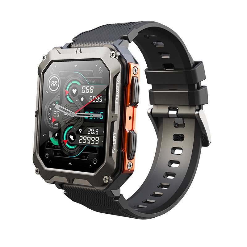 Smart outdoor watch with bluetooth, waterproof