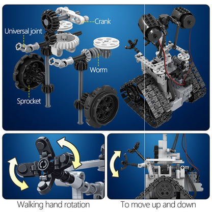 Robot for block buildings toy for the development of construction skills