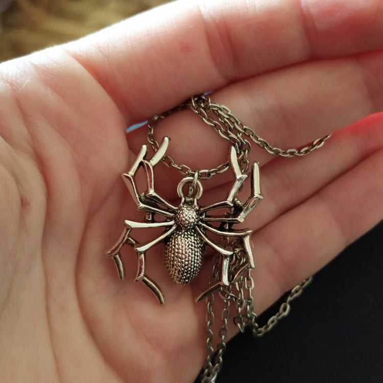 Vintage Style Spider Necklace Pendant