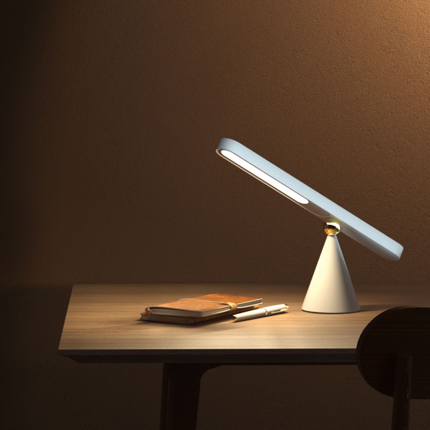 A multifunctional, geometrically visually creative, wireless table and wall lamp that can be attached with a magnet