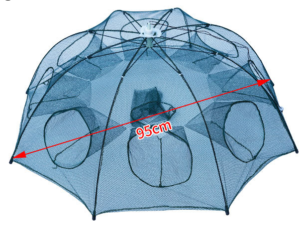 Strengthened 4-20 Holes Automatic Fishing Net Shrimp Cage Nylon Foldable Fish Trap Cast Net Cast Fold Crab Trap Fishing Network