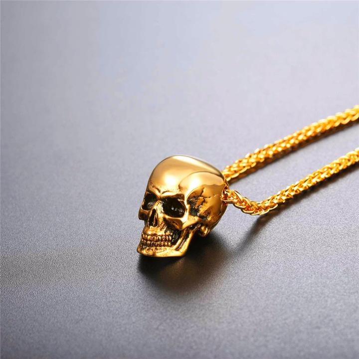 Stainless Steel Skull Necklace