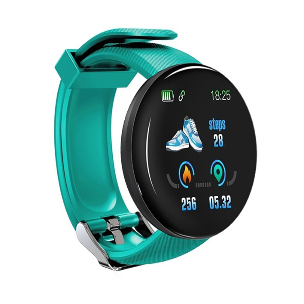 D18 Bluetooth smart watch for blood pressure, sports activities for Android and iOS devices