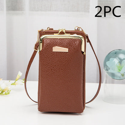 Double Layered Crossbody Bag, Vertical Style