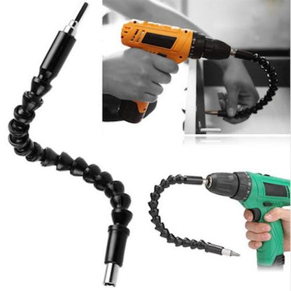 Universal flexible screwdriver shaft for screwing in hard-to-reach places