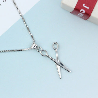 Small scissor pendant necklace, a gift for a hairdresser