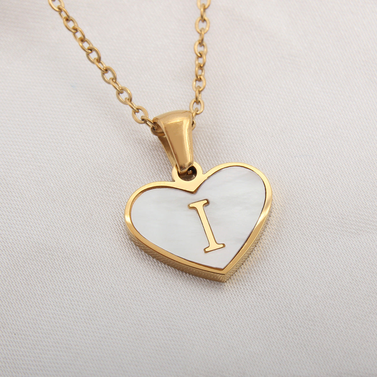 Heart necklace for women, jewelry for Valentine's day, various letters